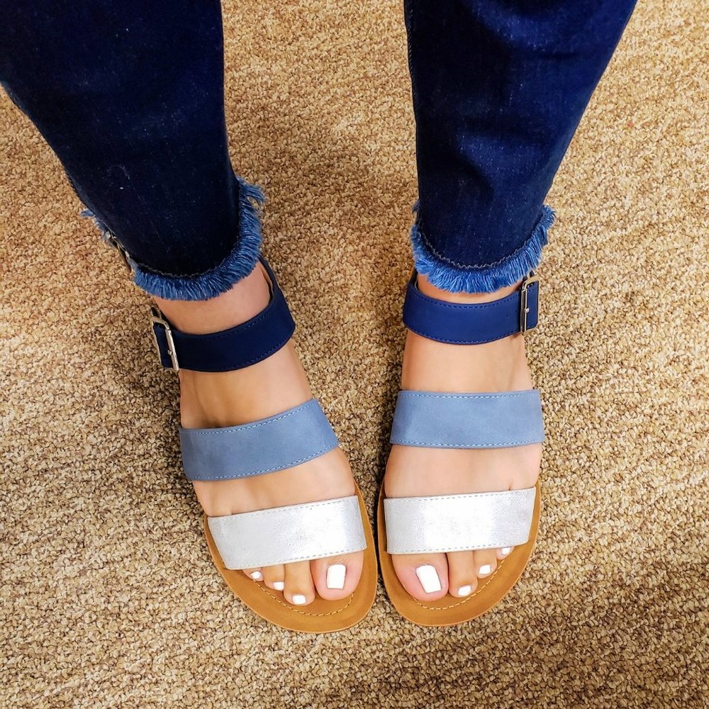 Ocean Dreams & Denim Vibes Sandals